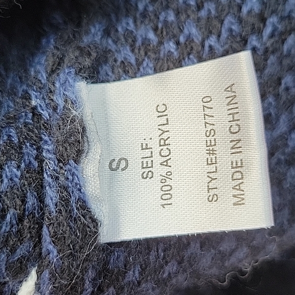 Elodie Sz S Open Front Knit Longline Cardigan Sweater Aztec Y2k Momcore Basic - Picture 6 of 7